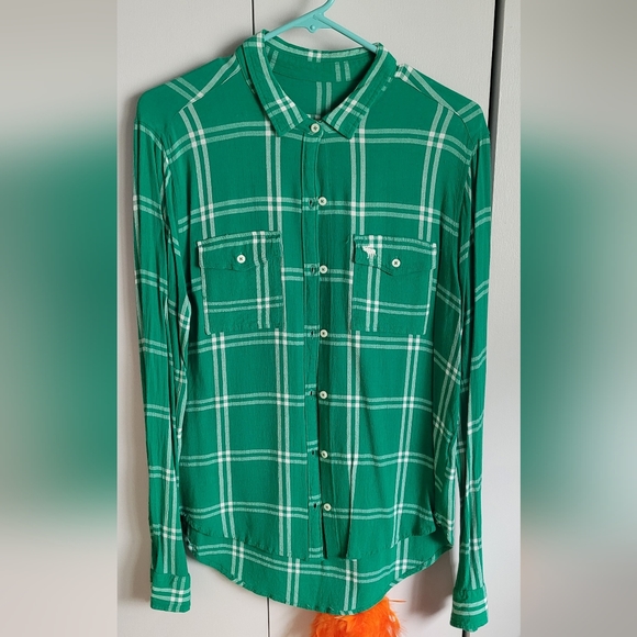 Plaid Abercrombie & Fitch casual button-up - Picture 1 of 3